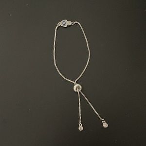 CRYSTAL EVIL EYE SLIDER BRACELET